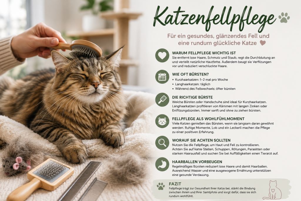 Katzenfellpflege – Warum regelmäßige Pflege so wichtig ist