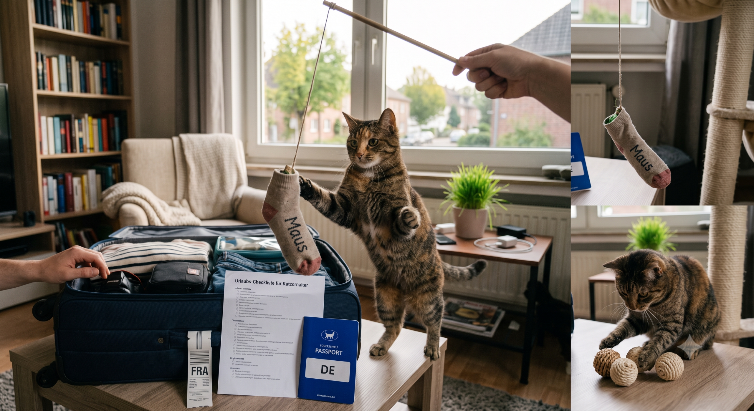 Beschäftigung für Wohnungskatzen